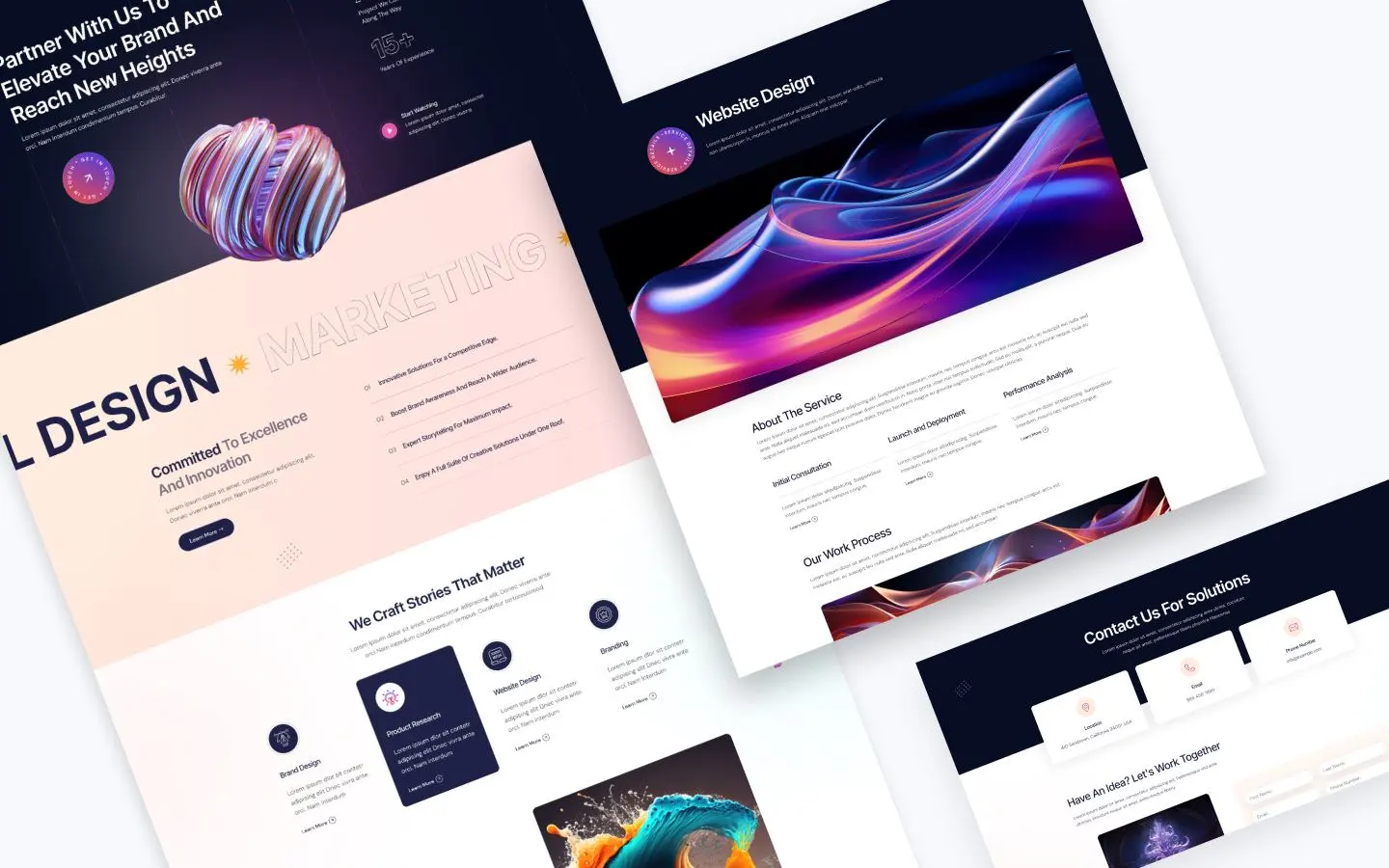 Adnac website screens