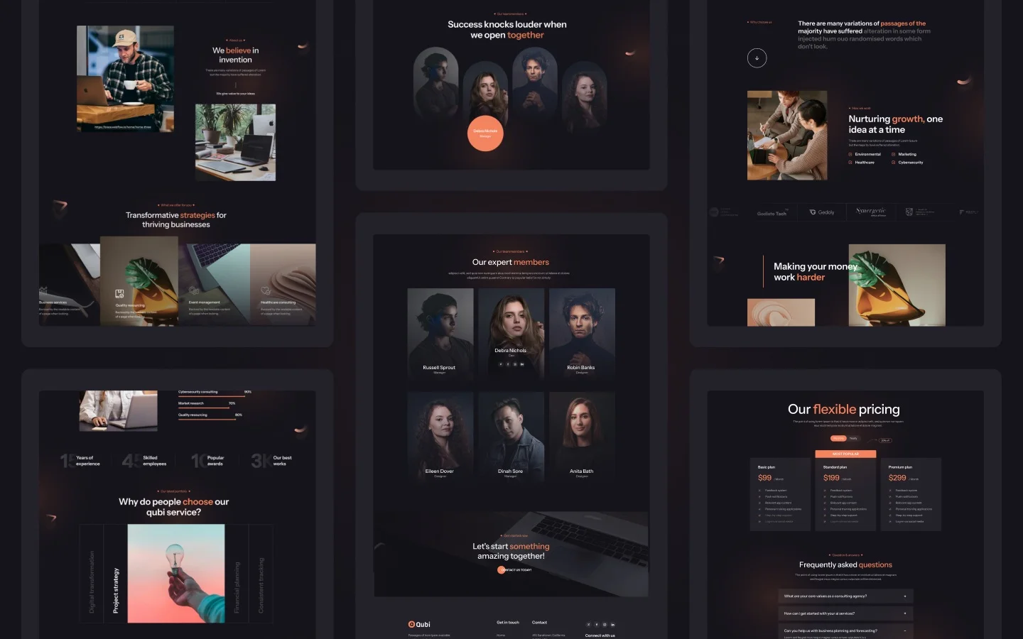 Agenza website screen 2