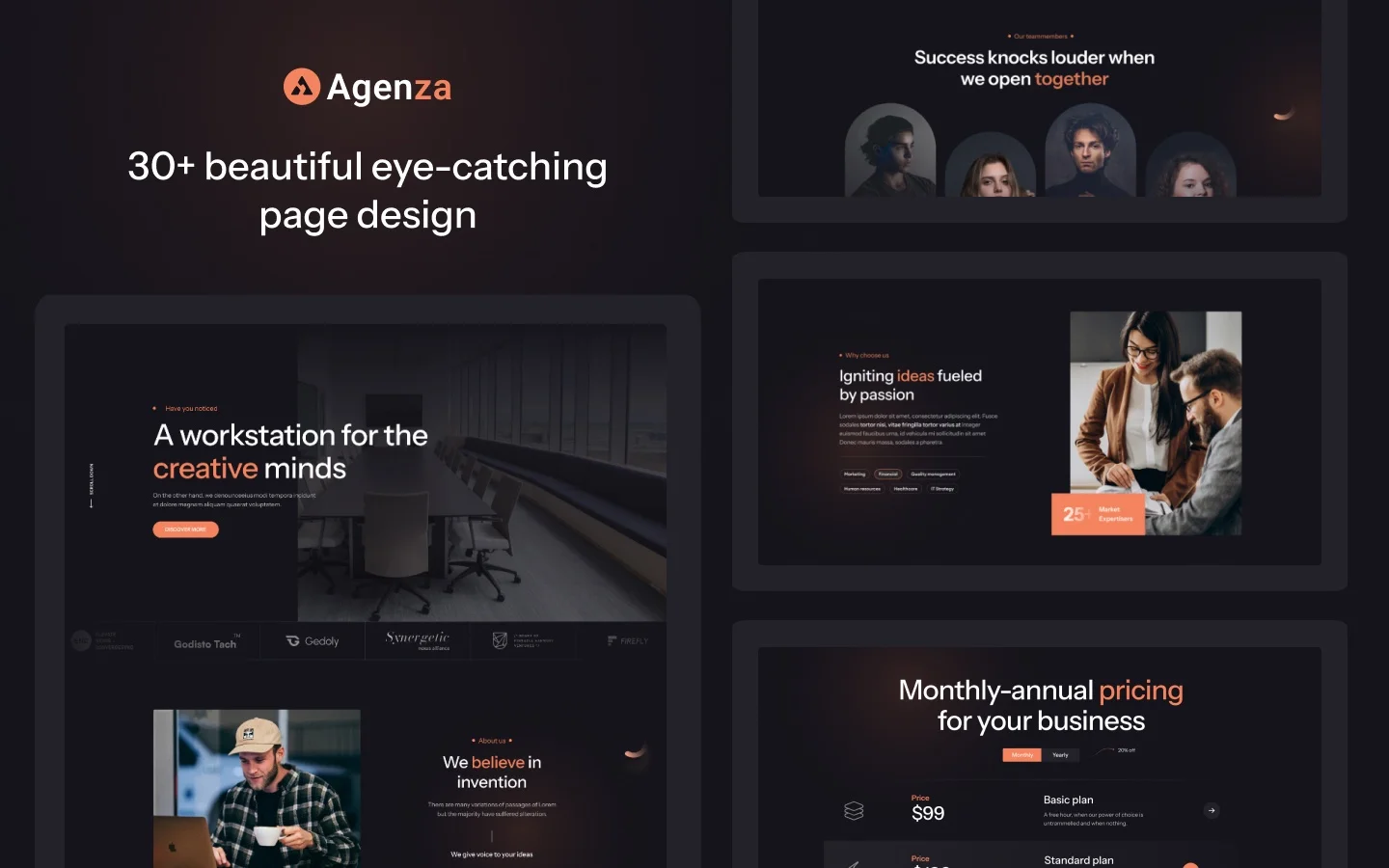 Agenza website screen 3