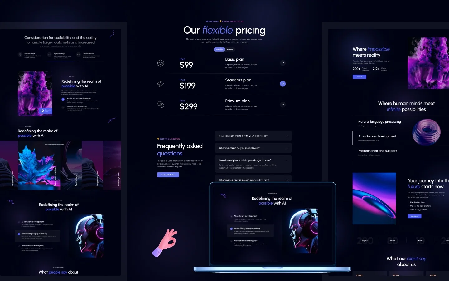 Aitech website screen 2