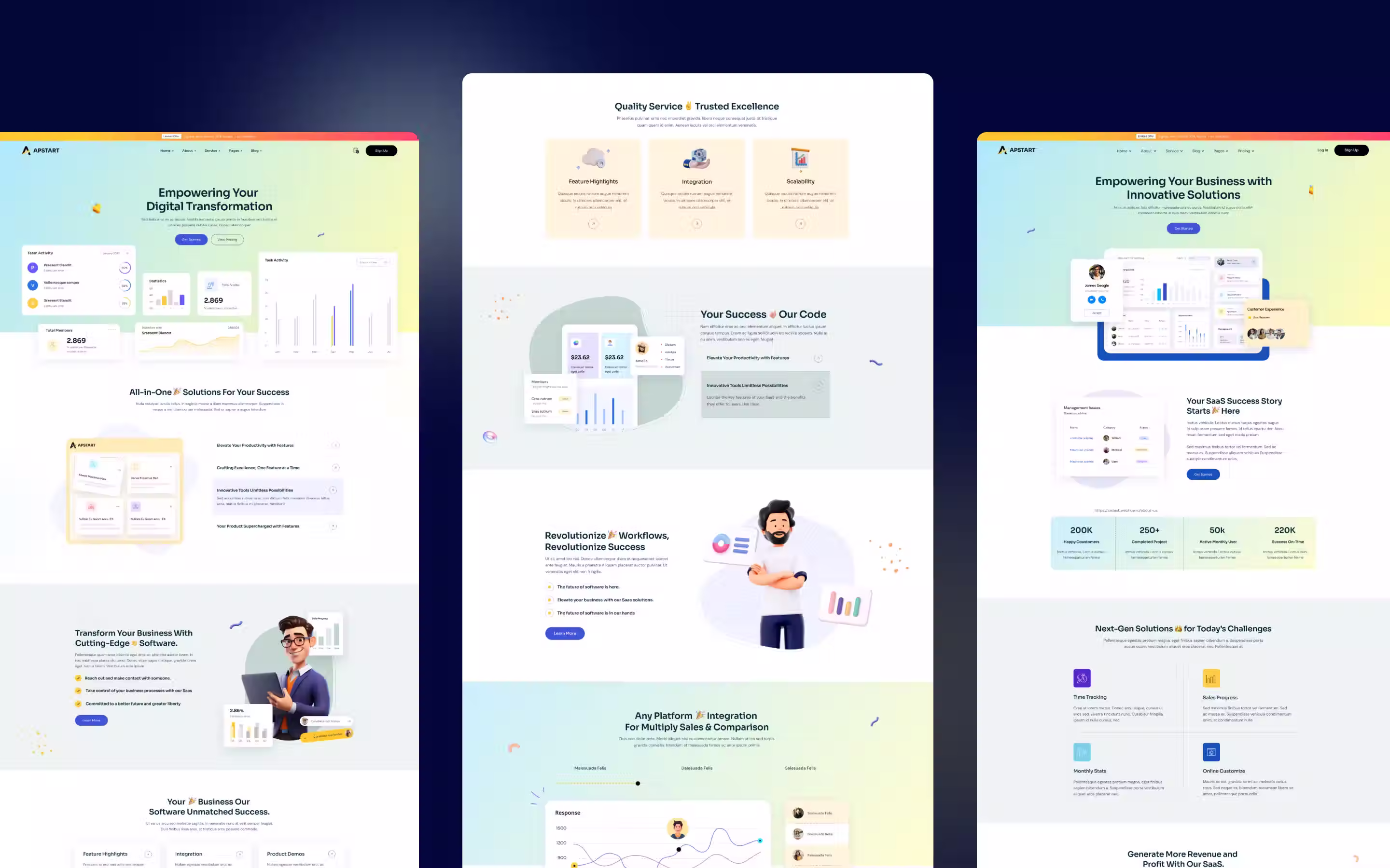 Apstart website screen 3