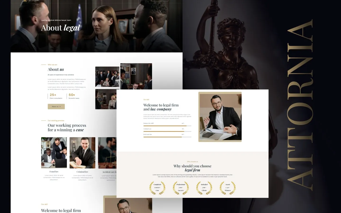 Attornia website screen 2