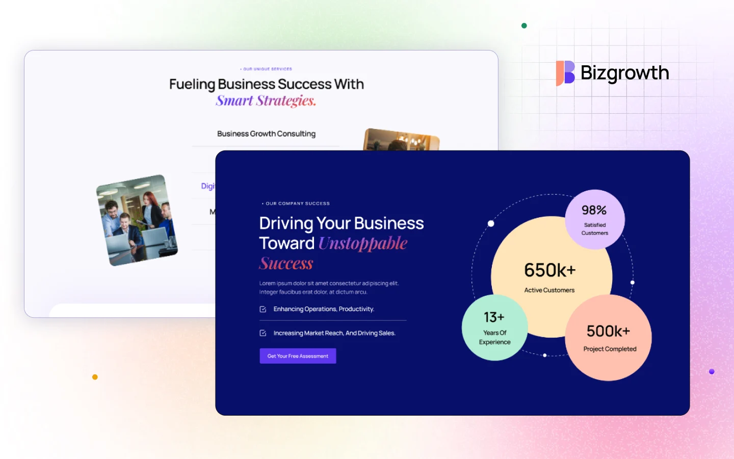 Bizgrowth website screen 3