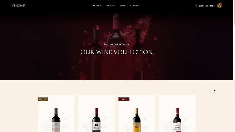 E-commerce template