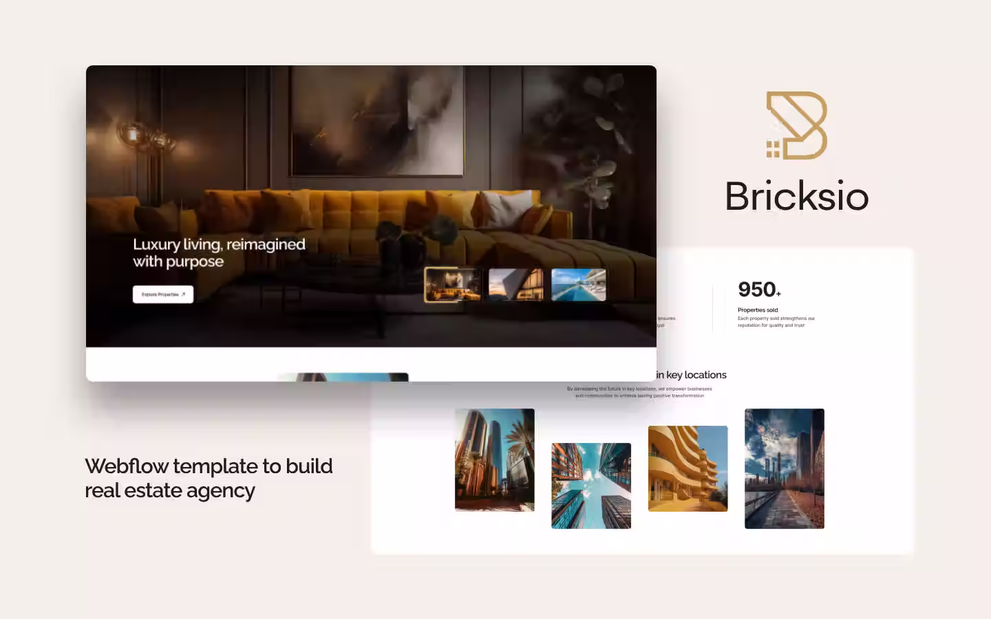 Bricksio website screens
