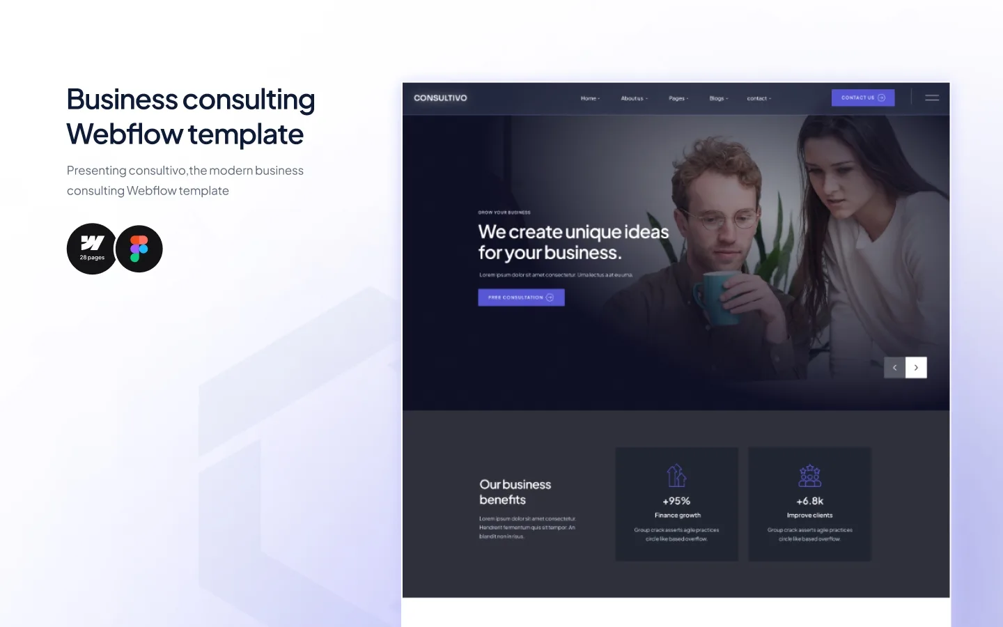Consultivo website screen 2