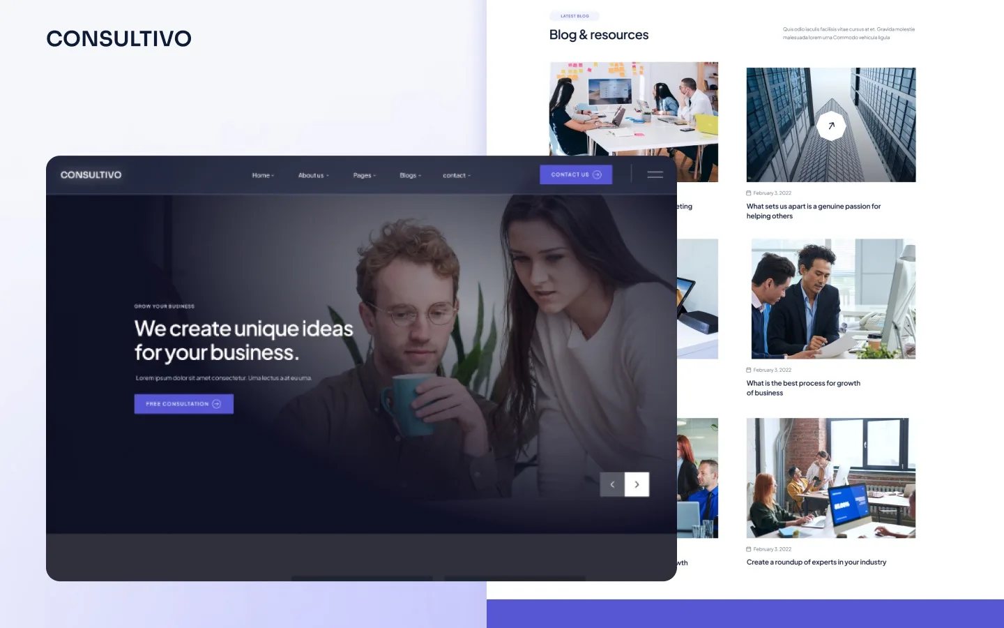 Consultivo website screen 3