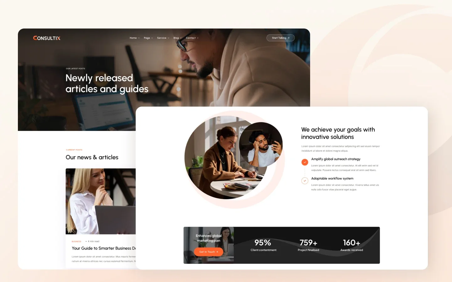 Consultix website screen 2