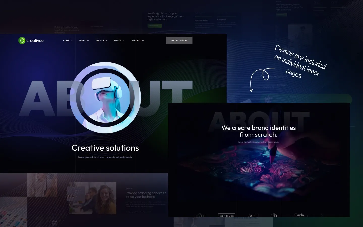 Creativeo website screen 2