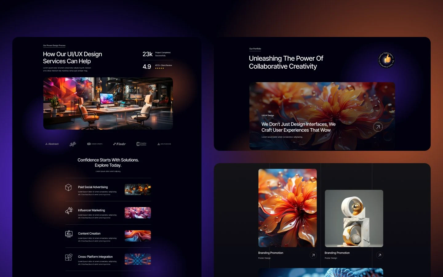 Creto website screen 2