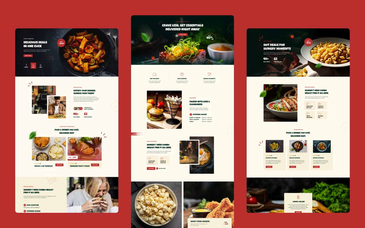 Eatopia website screen 2