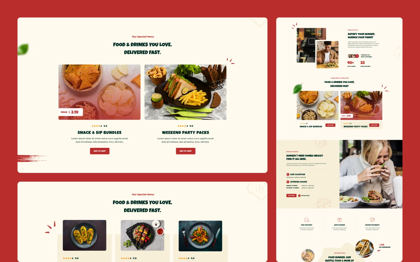 Eatopia website screen 3
