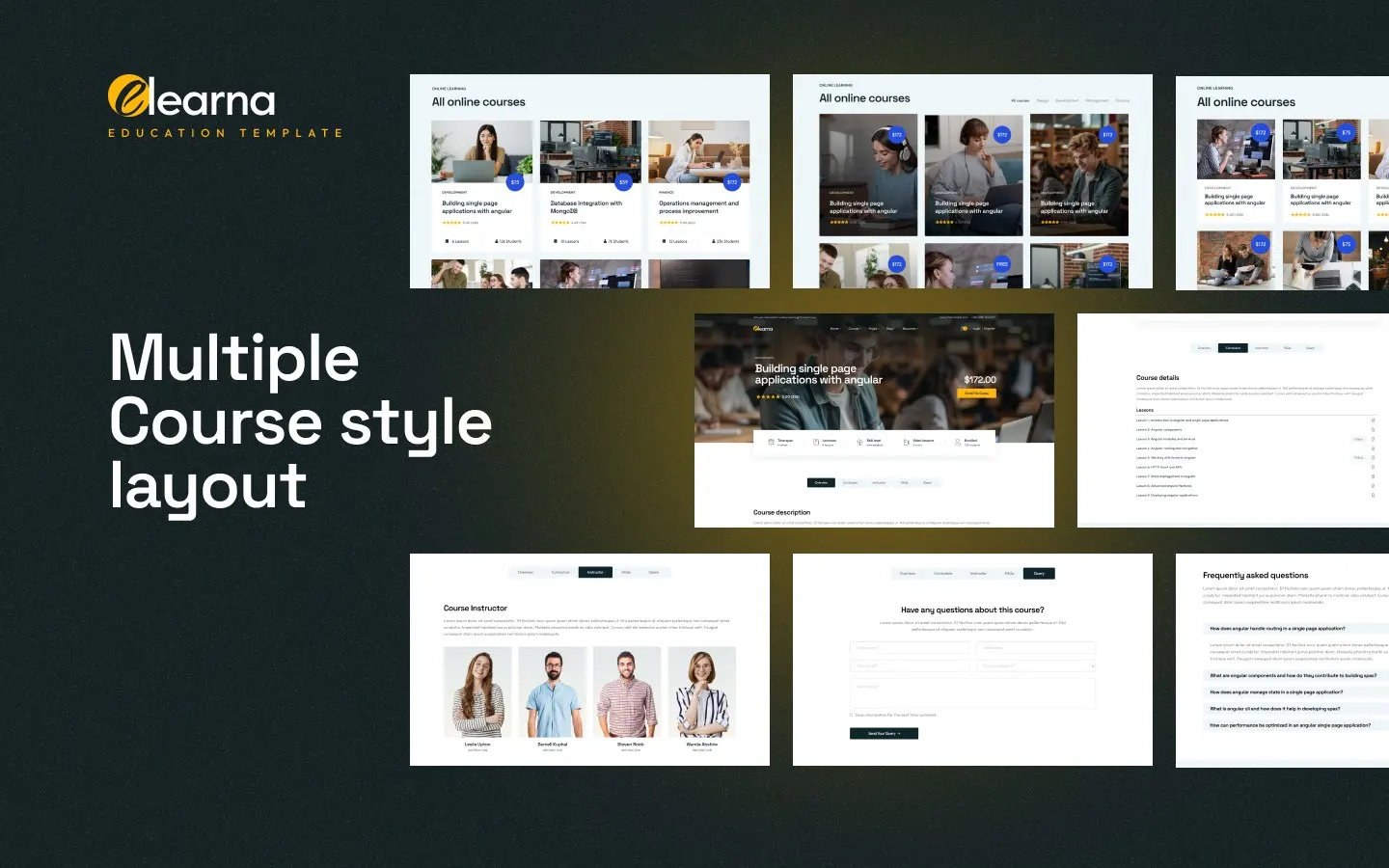 Elearna website screen 3