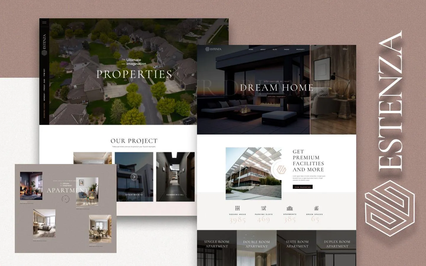 Estenza website screen 3
