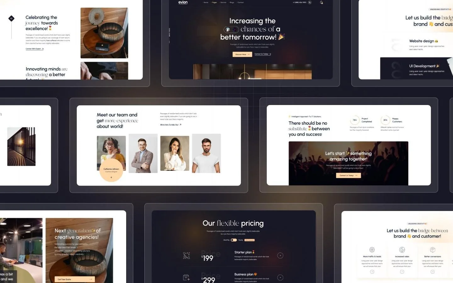 Evion website screen 2