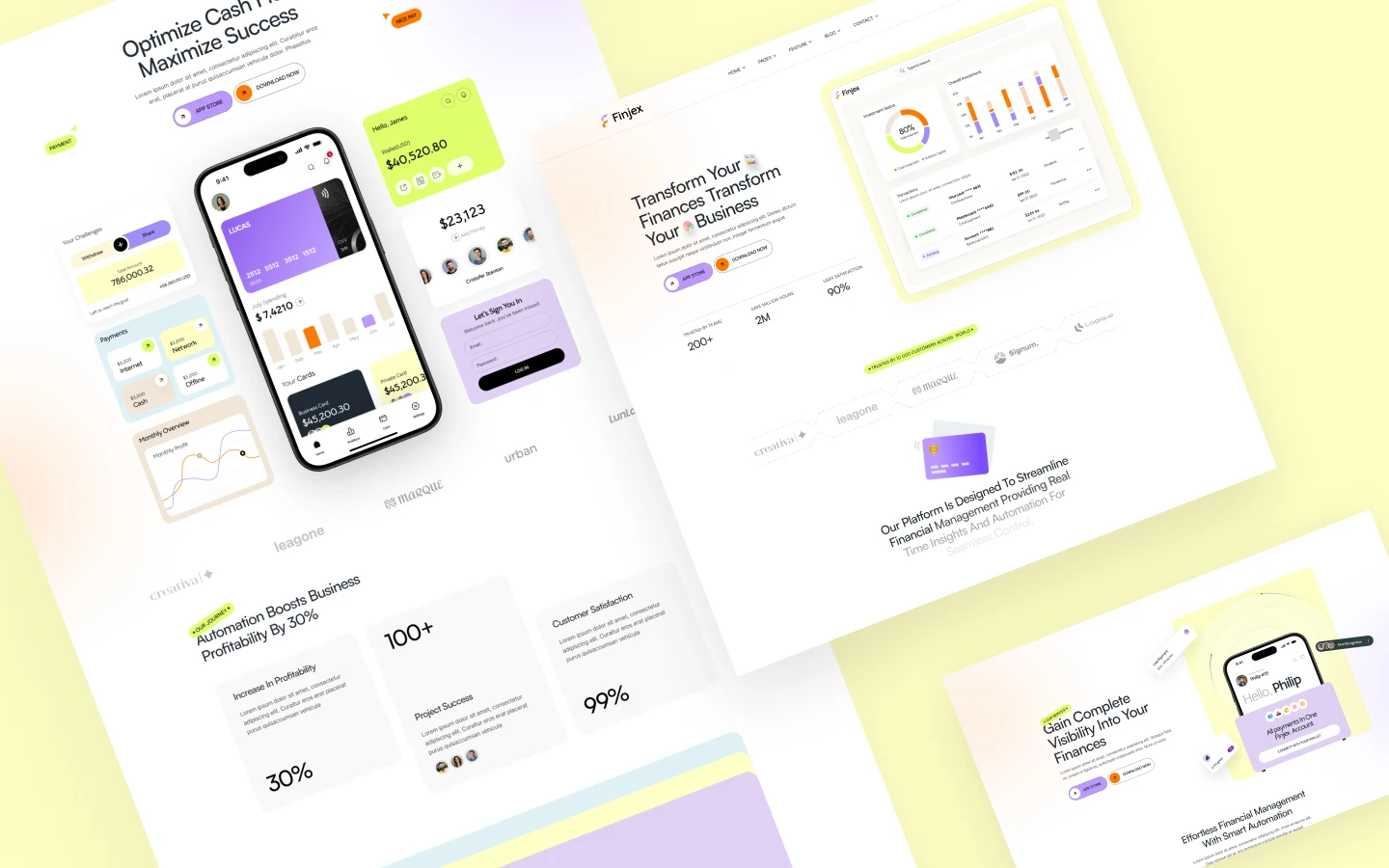 Finjex website screen 2