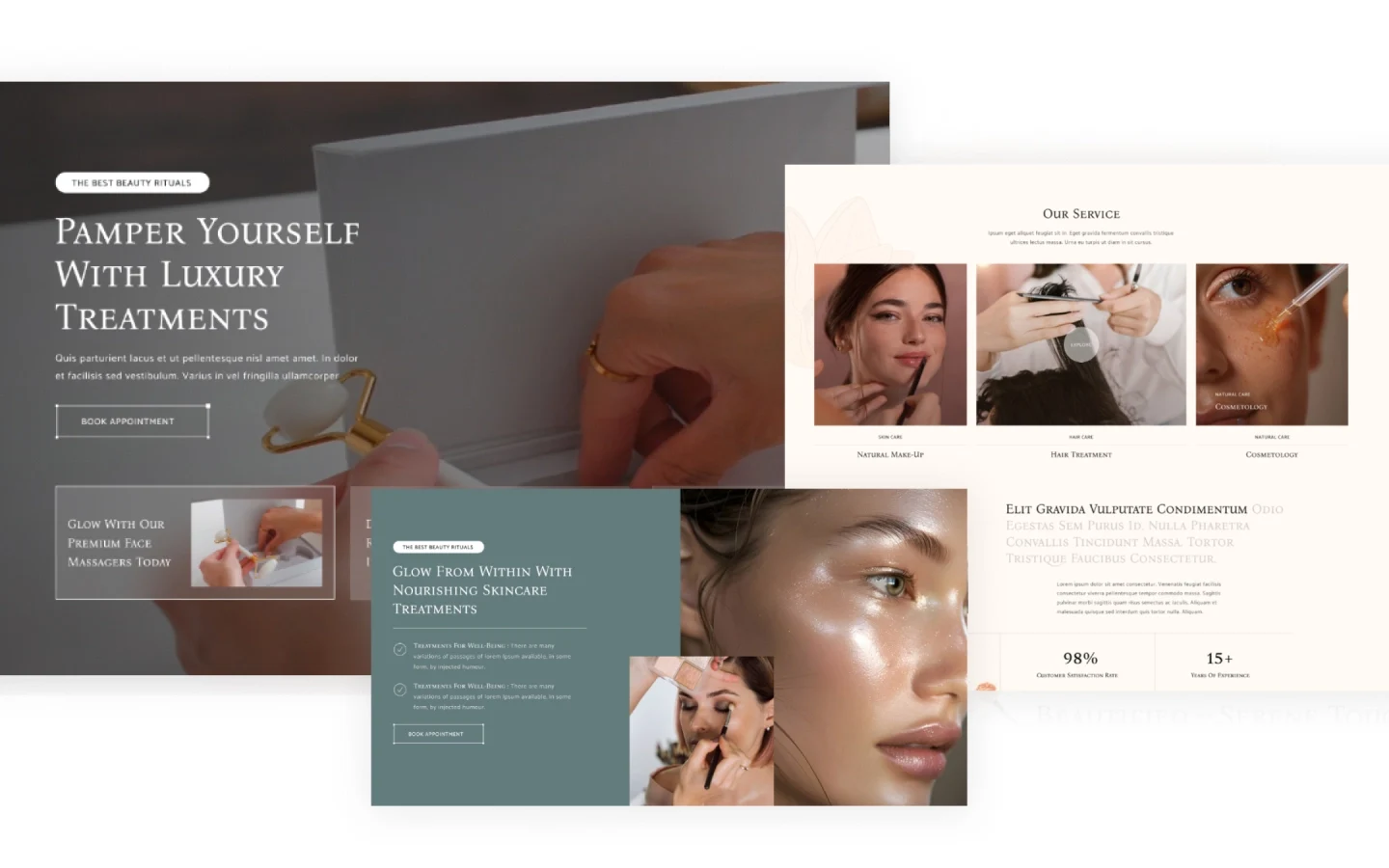Glamora website screen 2