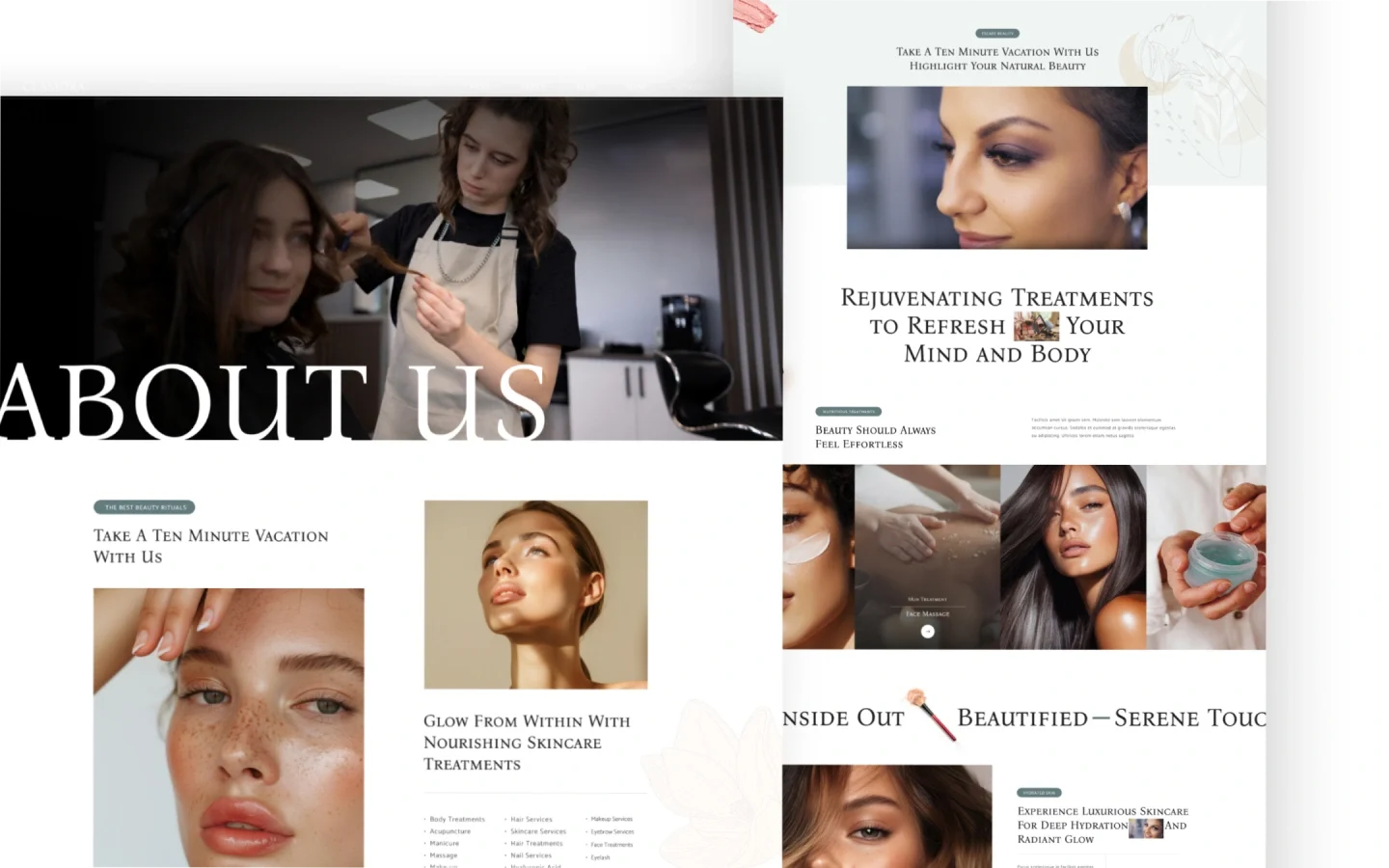 Glamora website screen 3