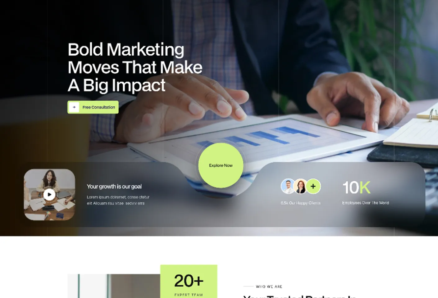 Growmark website screen 2