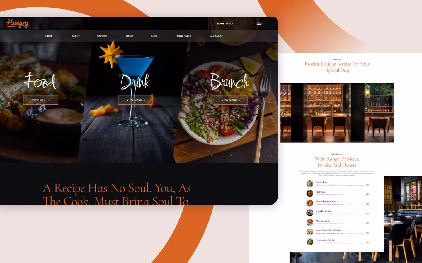Restaurant template