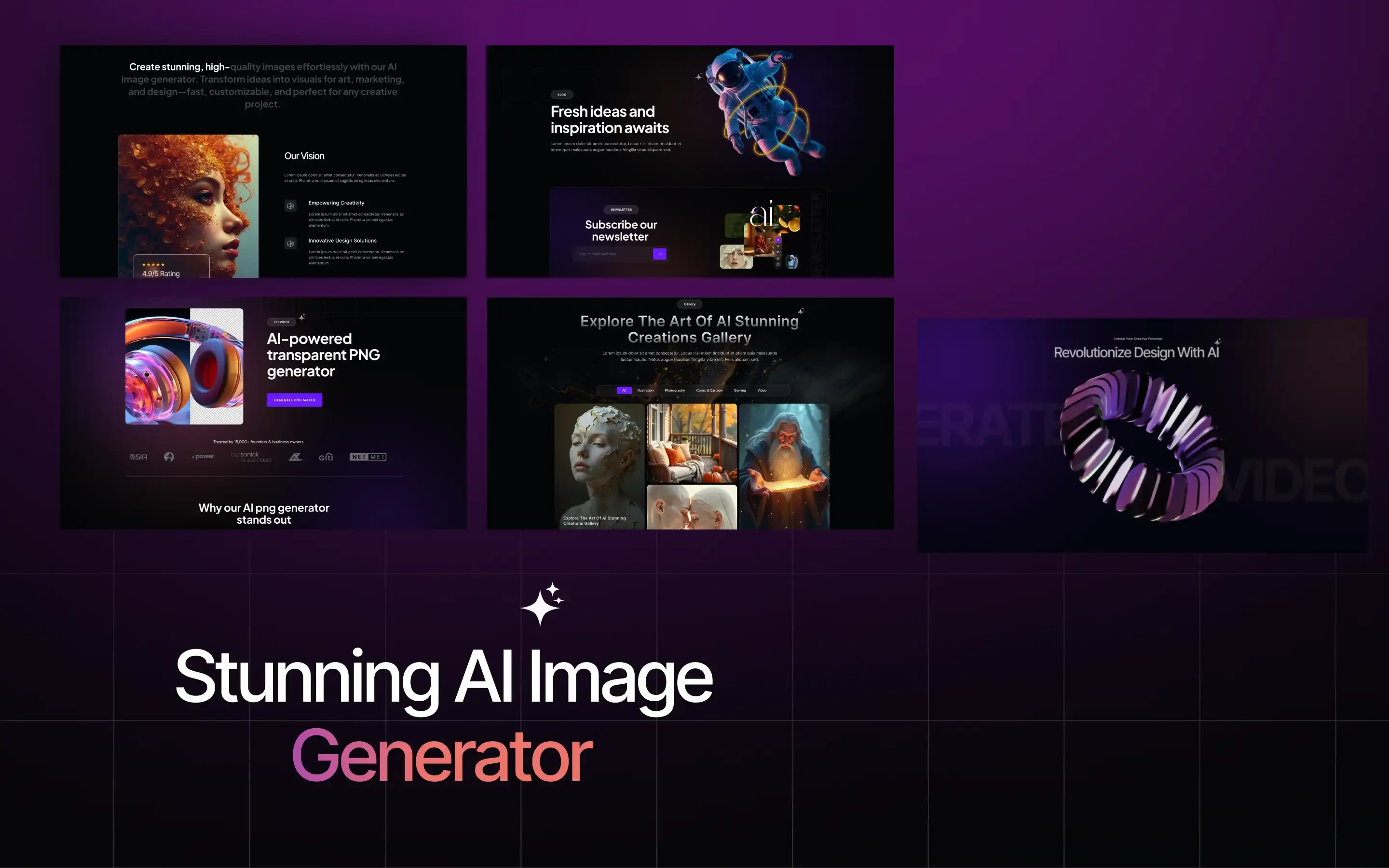 Imagenerator website screen 3