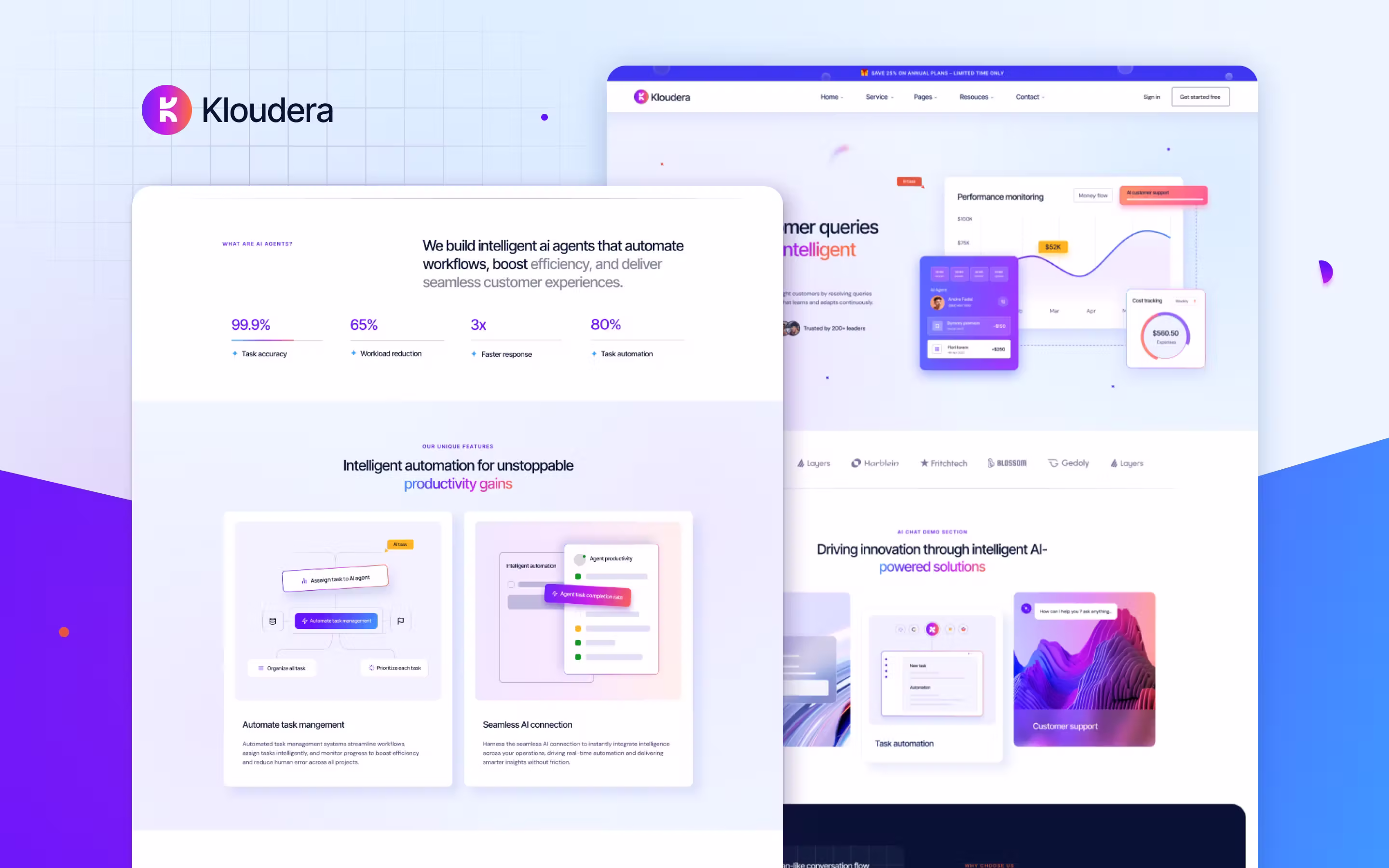 Kloudera website screen 2