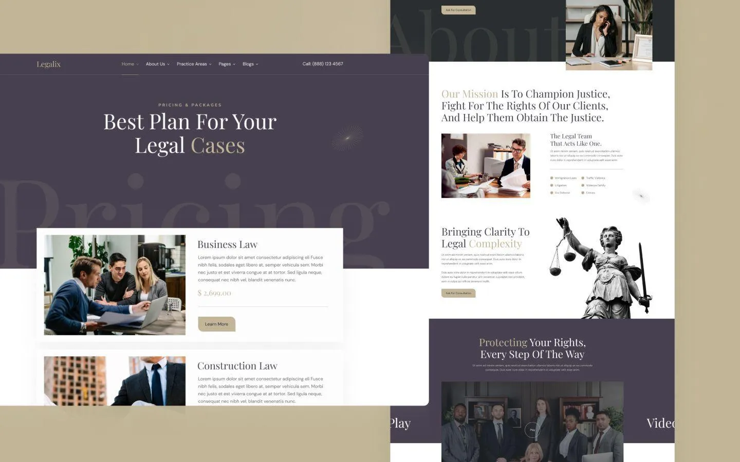Legalix website screen 3