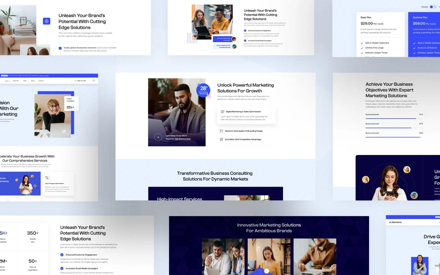Marketiva website screen 3