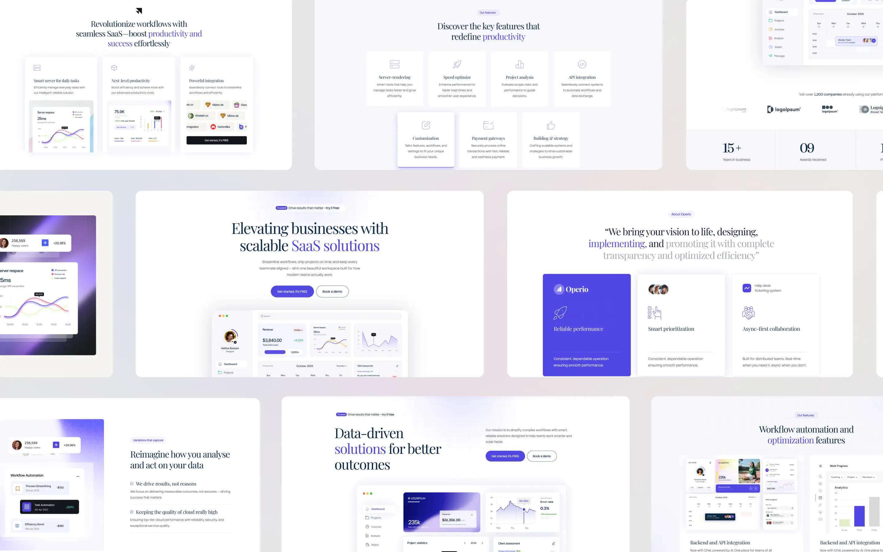 Operio website screen 3