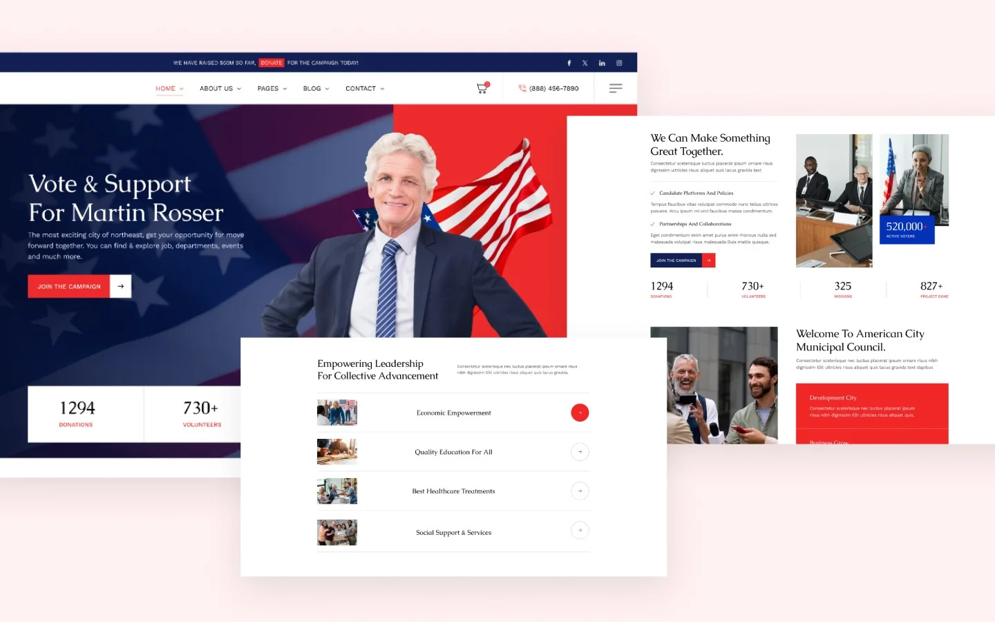 Politicx website screen 2