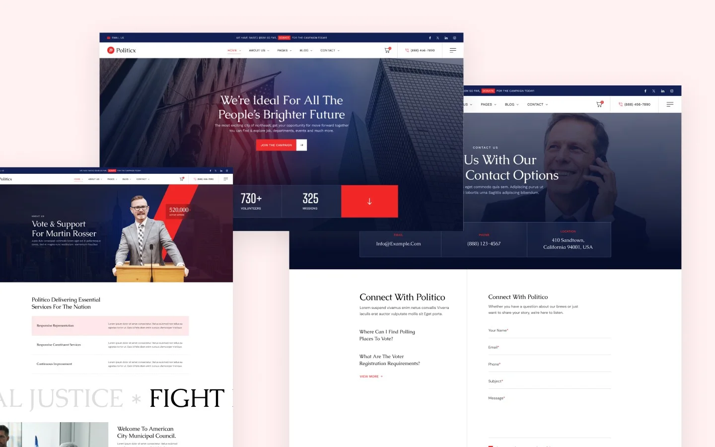Politicx website screen 3