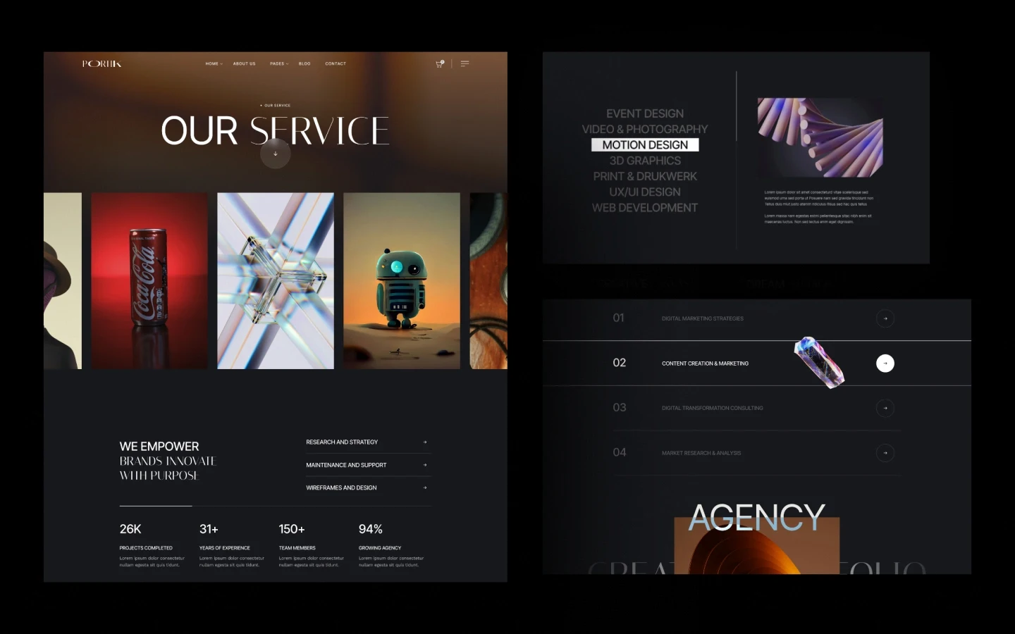 Portik website screen 3