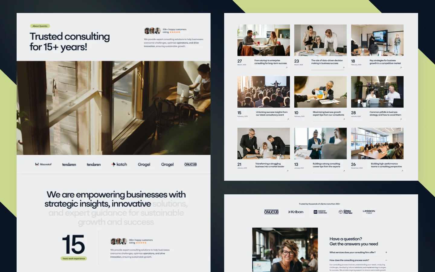 Quantio website screen 3