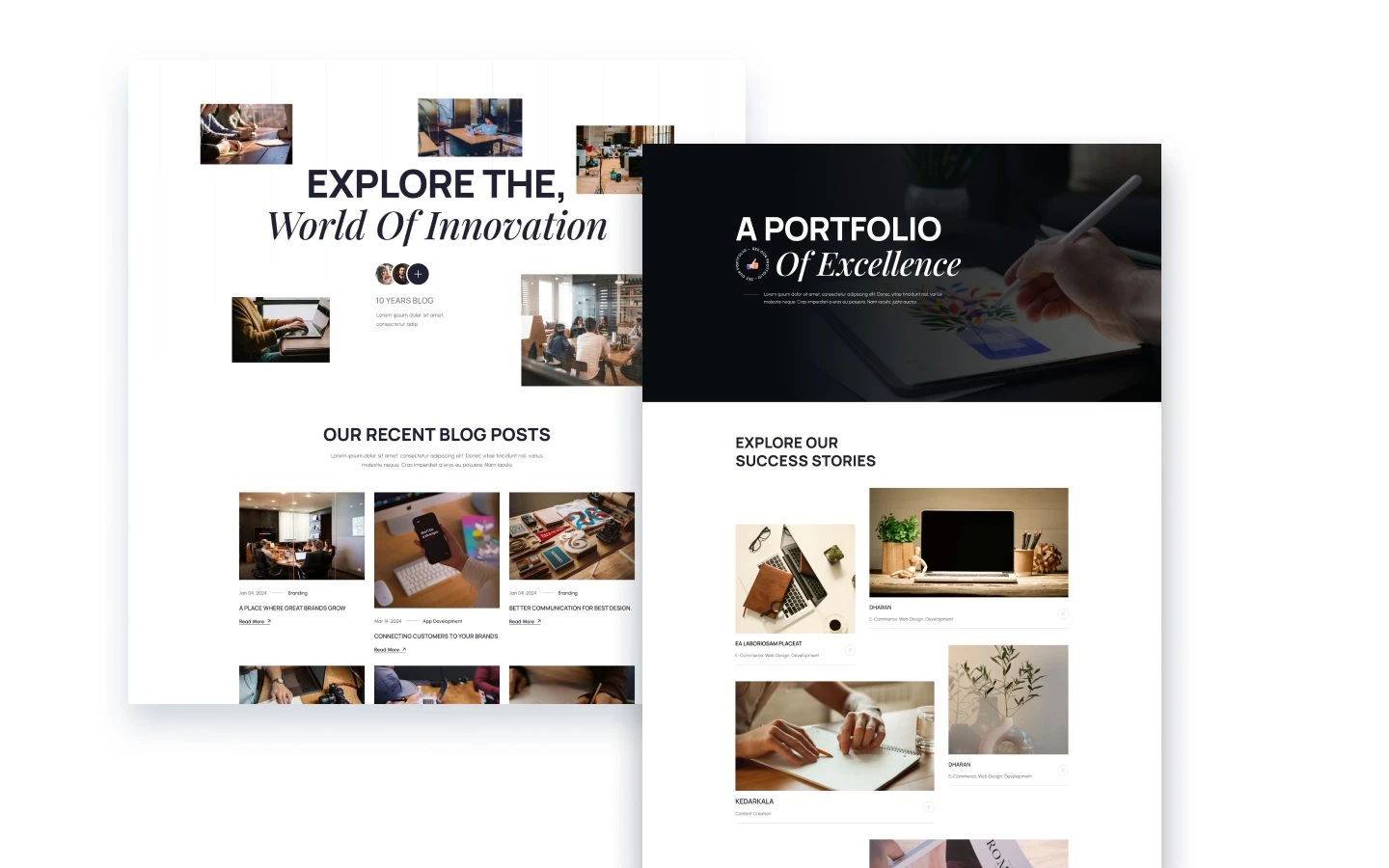 Regix website screen 3
