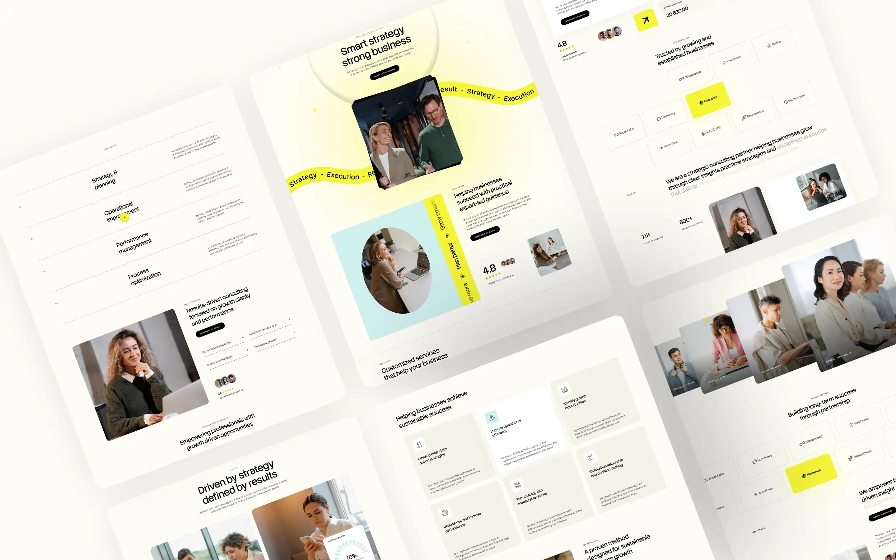 Stratwise website screen 2