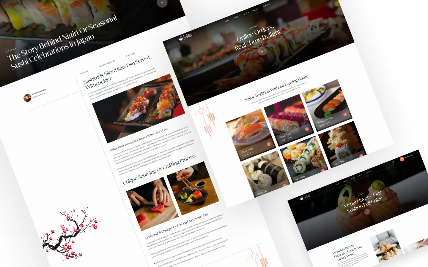 Sushiko website screen 2