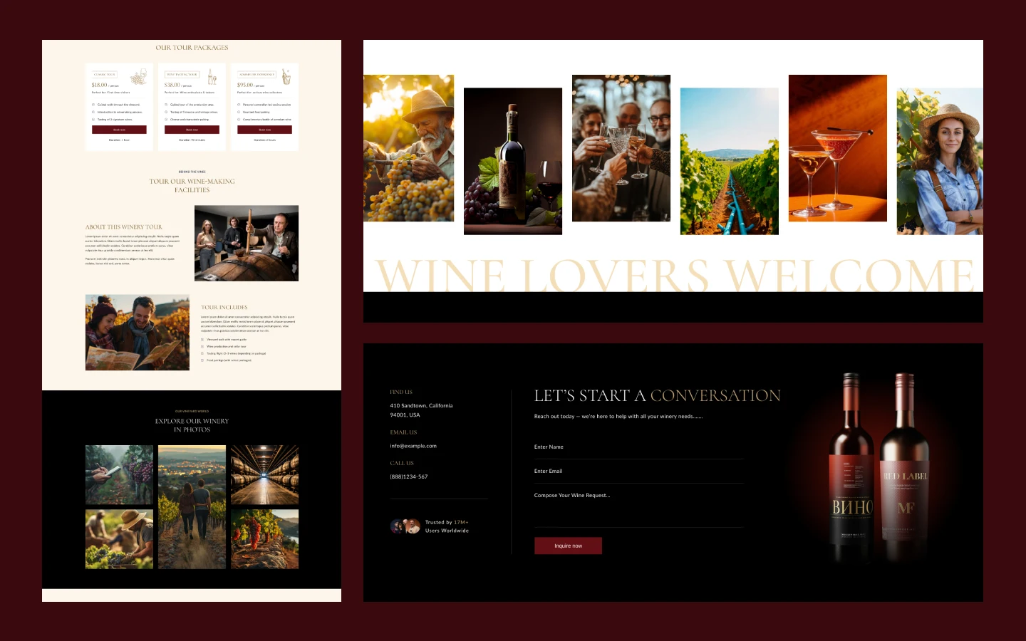 Vinsor website screen 3