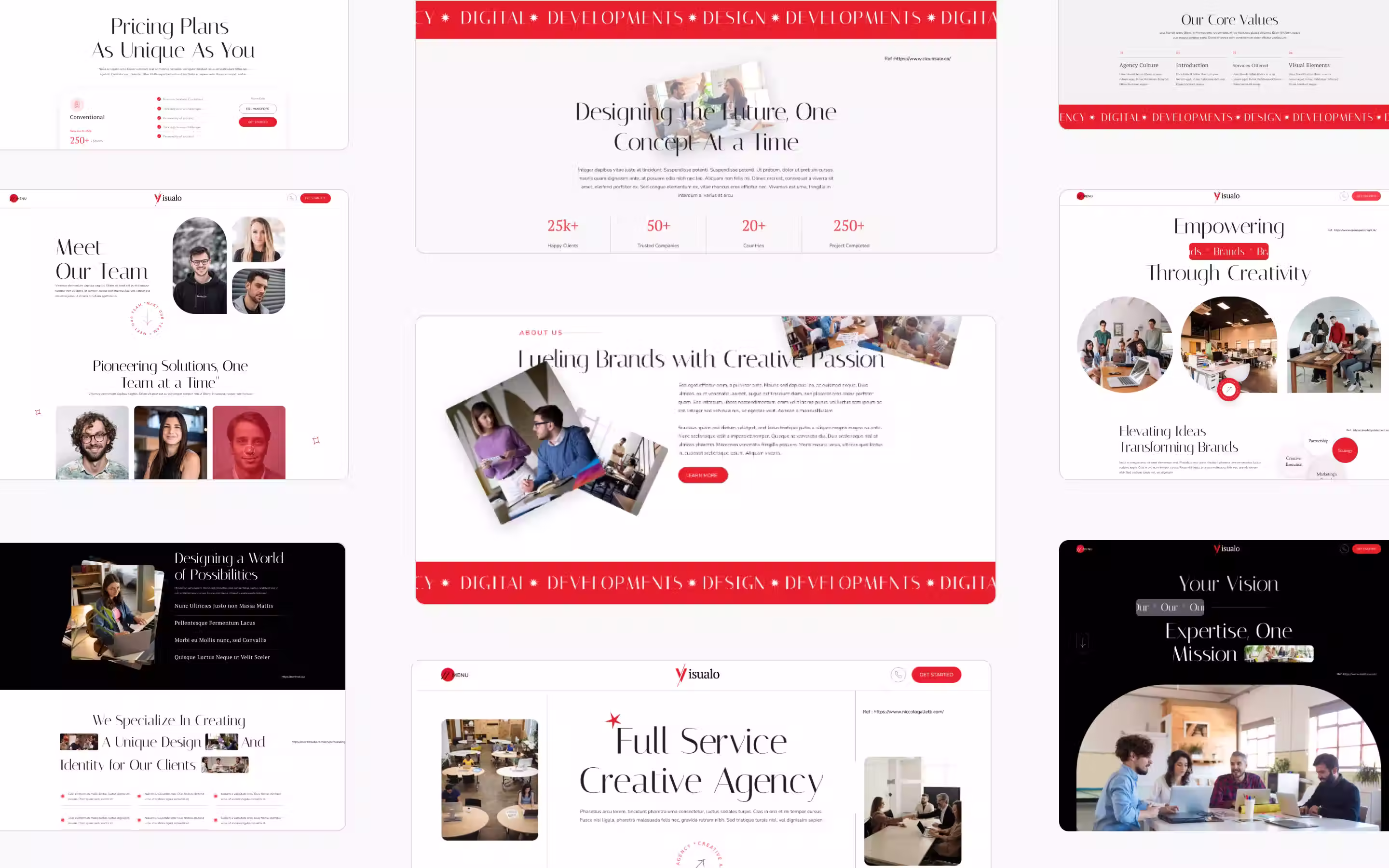 Visualo website screen 3